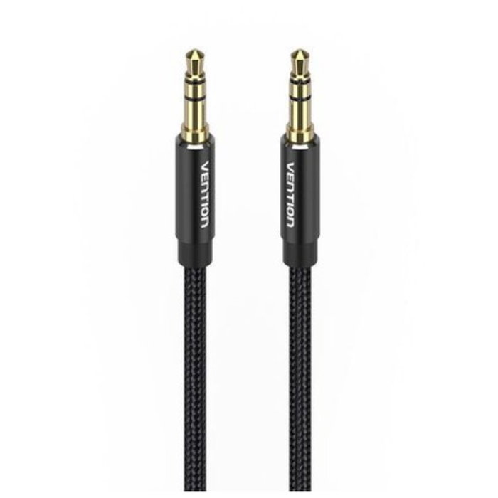 CABLE AUDIO ESTEREO JACK 3.5/M JACK 3.5/M 0.5 M NEGRO VENTION